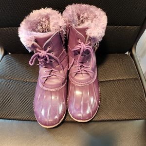 Daily Shoes Fur Lined Duck boots, Size 6